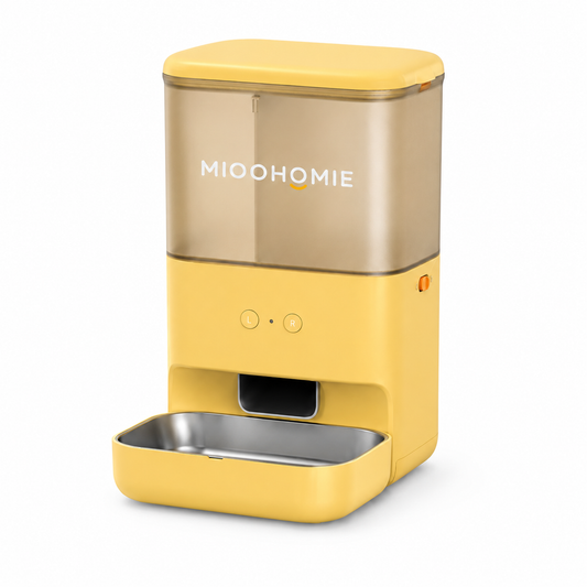 MiooHomie MF-M02 BOWLY Treat Cam WiFi Smart Pet Feeder with Dual Food & Treat Storage