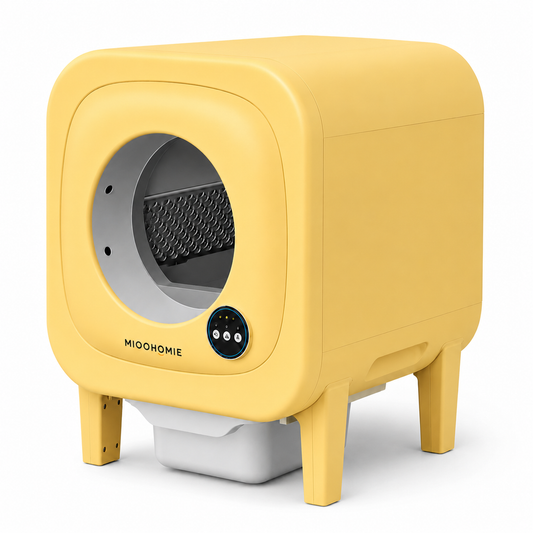 MiooHomie ML-P01 LITTY Pro App-Control Self-Cleaning Cat Litter Box with Smart Reminders, 10L Waste Bin & Odor Control for Cats Under 22kg