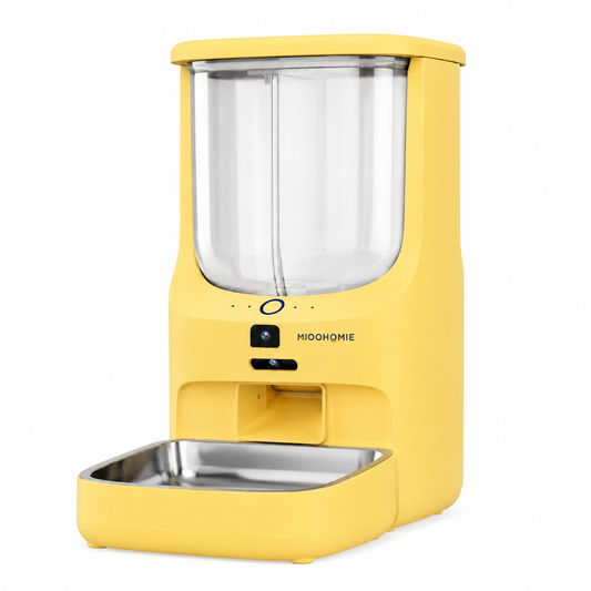 MiooHomie MF-M03 BOWLY Mix Pro 5L WiFi Smart Pet Feeder with Dual HD Cameras, UV Sterilization and Dual Food Storage for Cats & Small Dogs