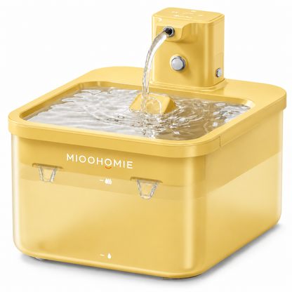 MIOOHOMIE MW-B06 FLOWLY Go Pro 5200mAh Smart Pet Water Fountain with 3L Capacity, Multi-Stage Filtration & Smart Reminders