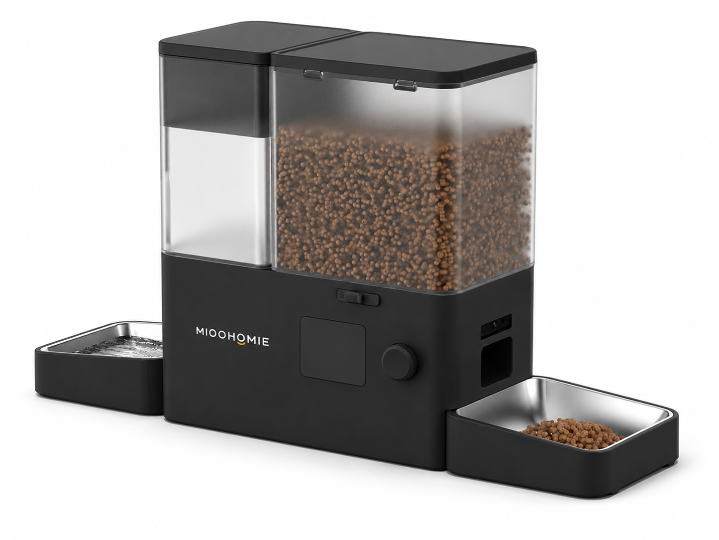 MiooHomie M01 All-in-One Smart Pet Feeder with Water Dispenser, WiFi App Control, Video Monitoring, 3.5L Food Tank and 5L Water Tank