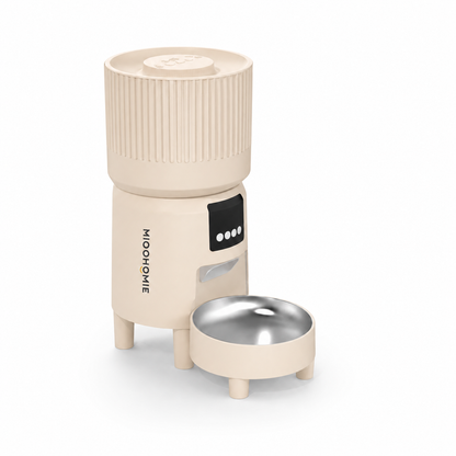 MiooHomie C-03 4L Automatic Cat Feeder with 1080P Camera, 2.4GHz/5GHz Wi-Fi & App Remote Feeding