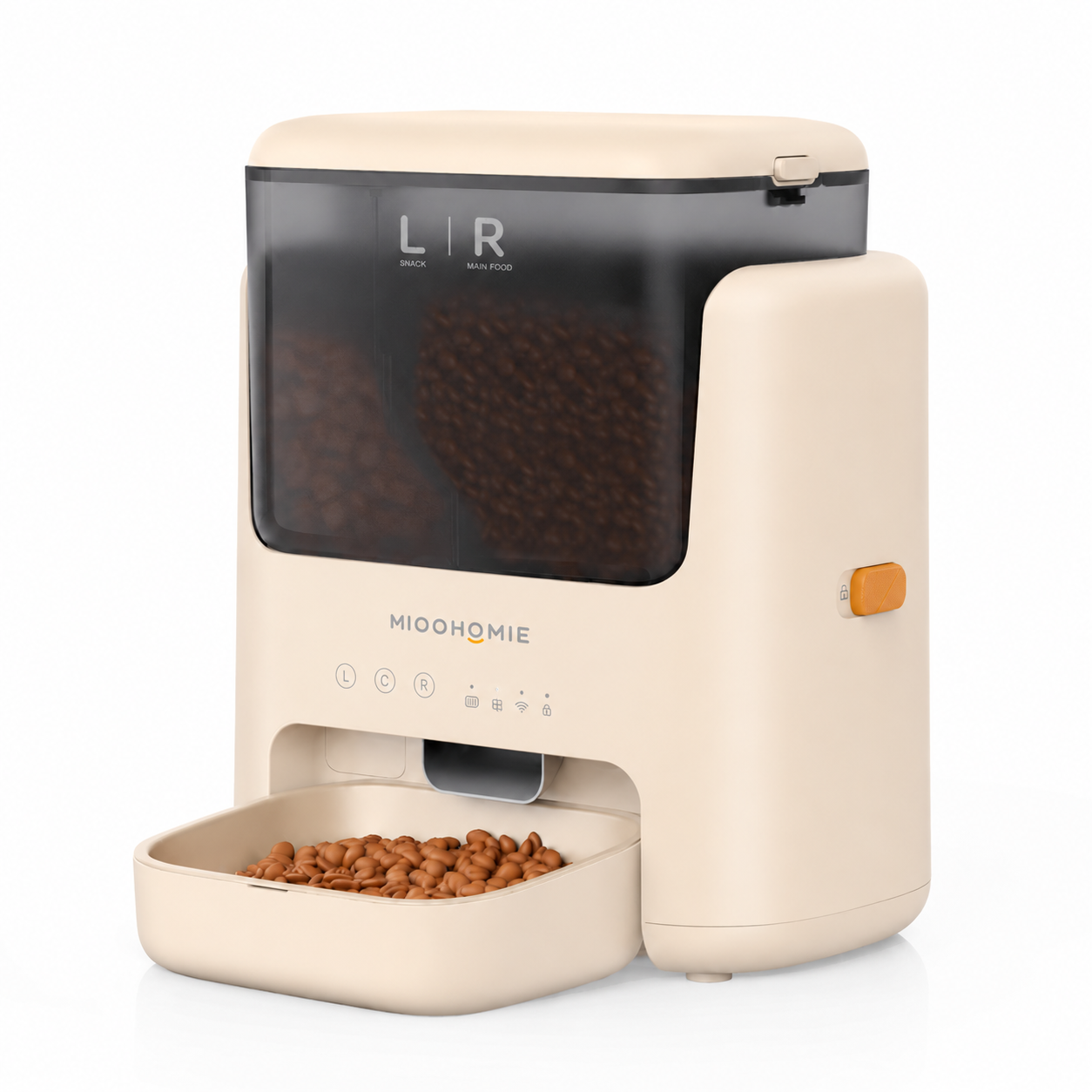 MiooHomie L01 BOWLY Dual-Compartment WiFi Smart Pet Feeder for Cats and Small Breed Dogs
