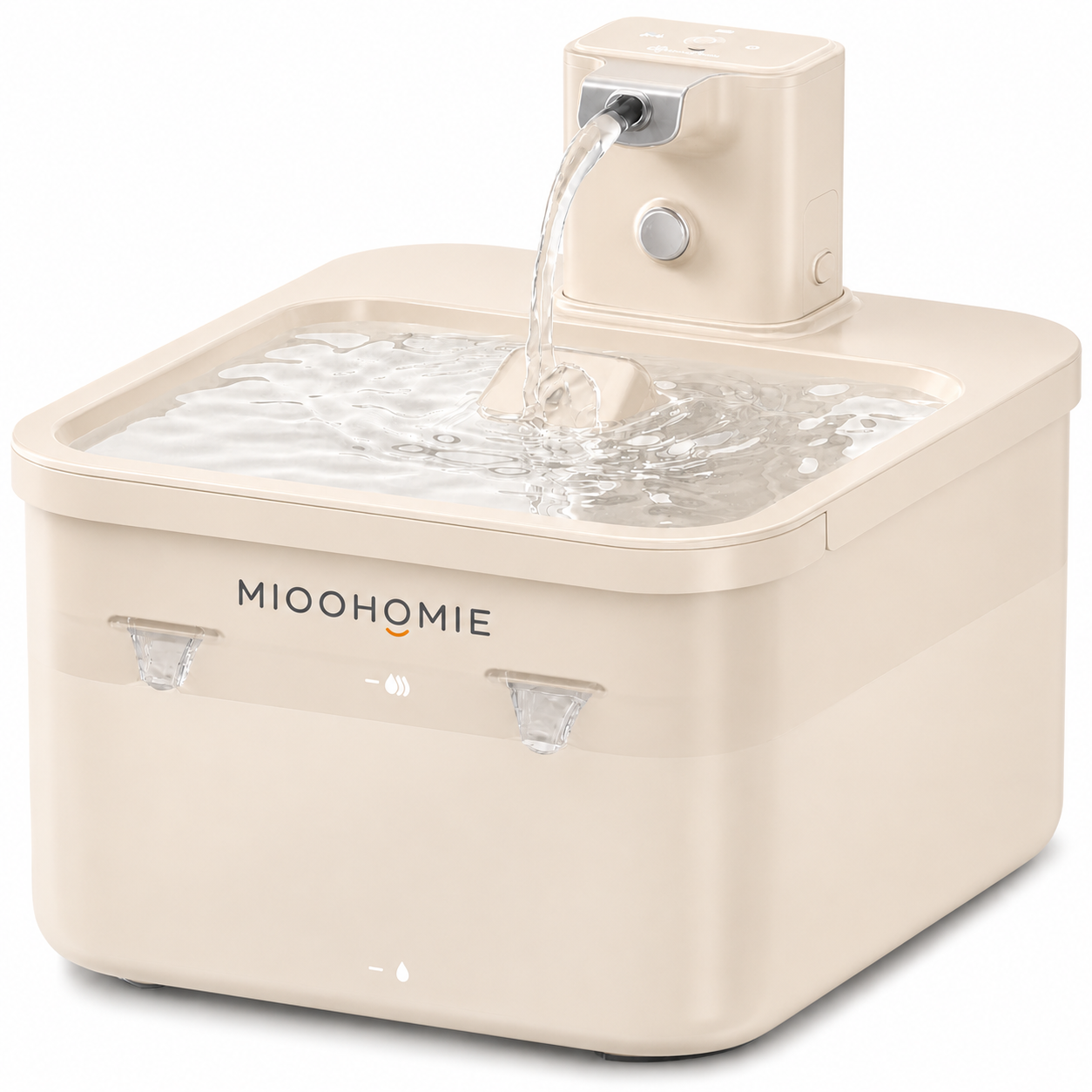 MIOOHOMIE MW-B06 FLOWLY Go Pro 5200mAh Smart Pet Water Fountain with 3L Capacity, Multi-Stage Filtration & Smart Reminders