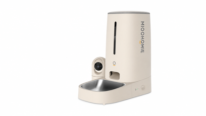 MiooHomie C-01 Smart Automatic Pet Feeder with 2MP Camera, 4L WiFi App Control & Low Food Alerts