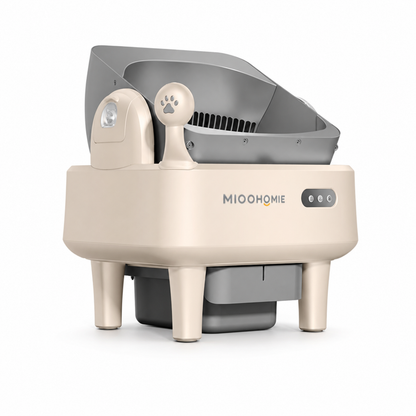 MiooHomie ML-C01 LITTY Smart Automatic Cat Litter Box, WiFi App Self-Cleaning Litter Box with Safety Sensors for Cats up to 22kg
