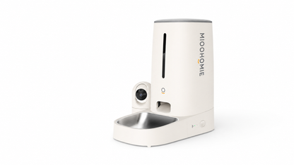 MiooHomie C-01 Smart Automatic Pet Feeder with 2MP Camera, 4L WiFi App Control & Low Food Alerts