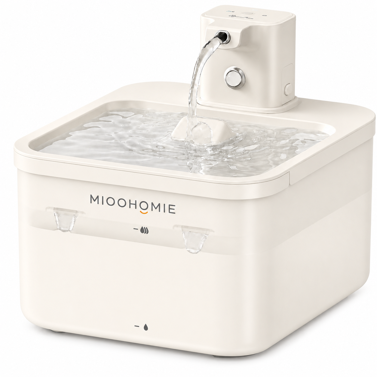 MIOOHOMIE MW-B06 FLOWLY Go Pro 5200mAh Smart Pet Water Fountain with 3L Capacity, Multi-Stage Filtration & Smart Reminders