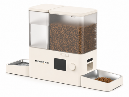 MiooHomie M01 All-in-One Smart Pet Feeder with Water Dispenser, WiFi App Control, Video Monitoring, 3.5L Food Tank and 5L Water Tank