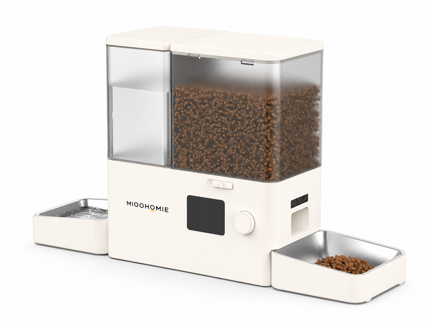 MiooHomie M01 All-in-One Smart Pet Feeder with Water Dispenser, WiFi App Control, Video Monitoring, 3.5L Food Tank and 5L Water Tank
