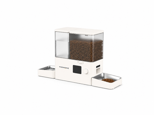 MiooHomie M01 All-in-One Smart Pet Feeder with Water Dispenser, WiFi App Control, Video Monitoring, 3.5L Food Tank and 5L Water Tank